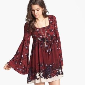 Free People Bell-Sleeved Modern Chinoise Dress
